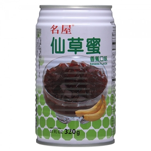 Grass Jelly Drink with banana flavor