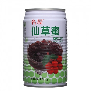 Grass Jelly Drink with lychees flavor